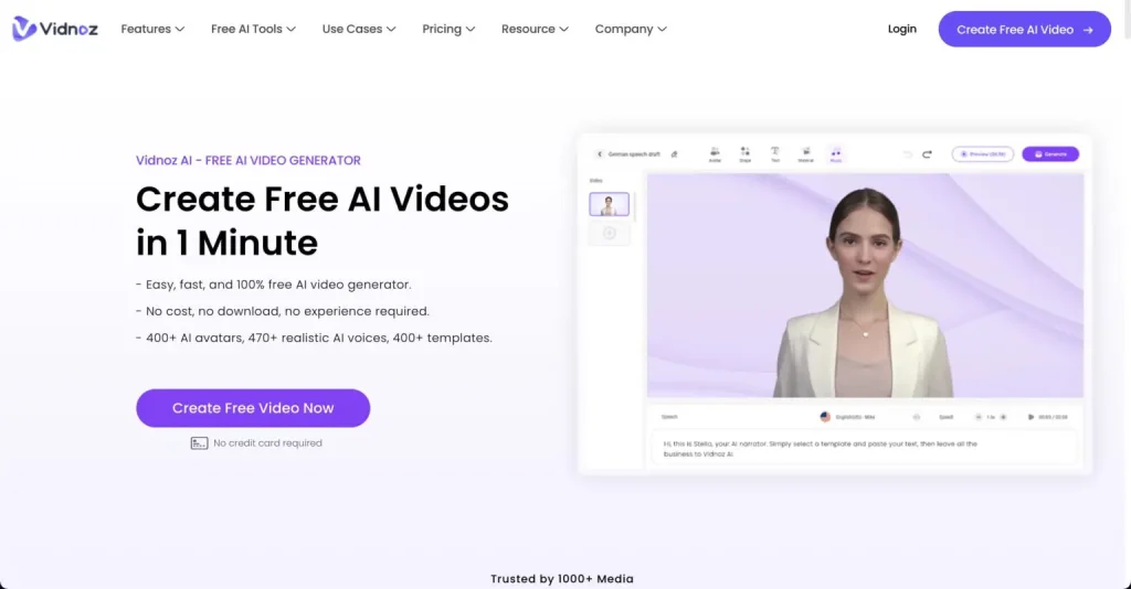 How to Use Vidnoz AI