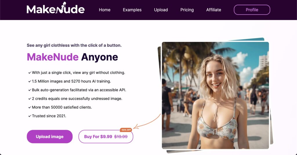 MakeNude|专门创建深度裸体图像的 AI