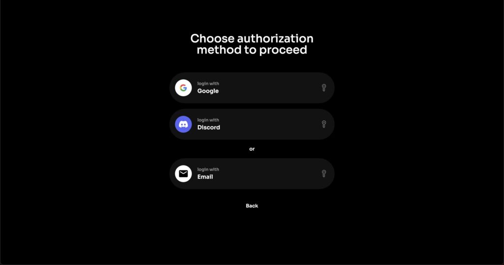 使用Google或其他账号登录
