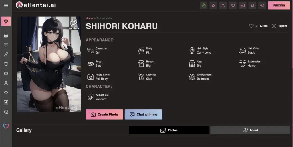 eHentai.ai | 与AI女友享受虚拟约会体验