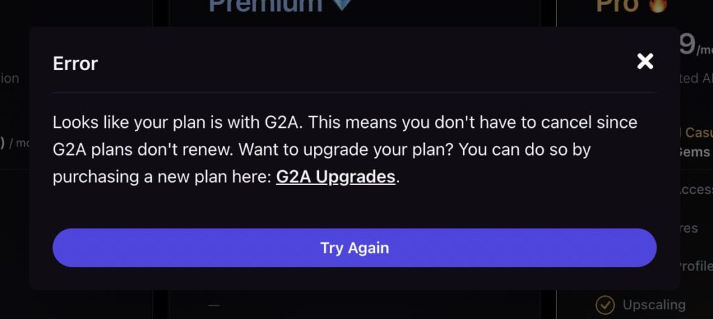 G2A订阅说明