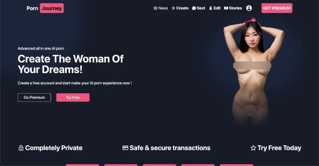 PornJourney|擁有豐富自定義選項的AI工具